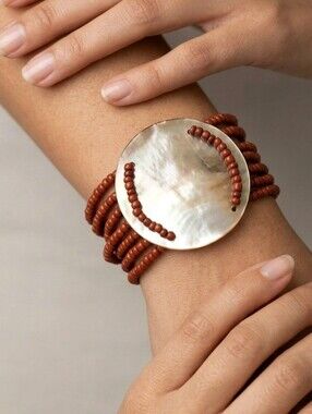 Multi Strands MOP Round Stretch BRACELET